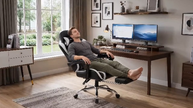 デスクチェア　Desk Chair / Gaming Chair Amazon.com: Dowinx Gaming Chair with Footrest, 330lbs Computer